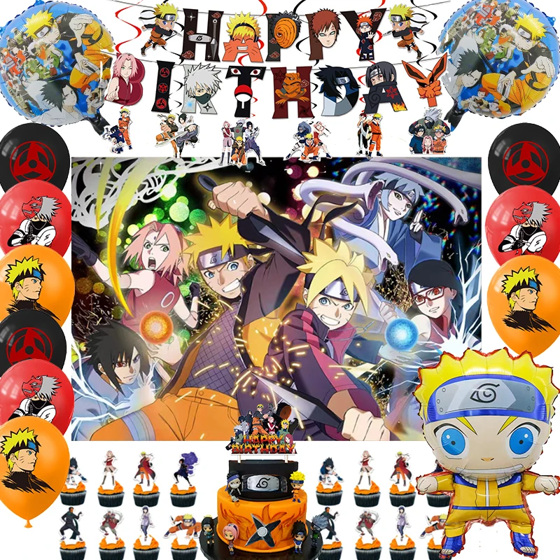 Narutoed Ninja Birthday Party Decoration Anime Ninja Balloon Banner Cake Topper Party Supplies Kids Toys
Narutoed Ninja Birthday Party Decoration Anime Ninja Balloon Banner Cake Topper Party Supplies Kids Toys