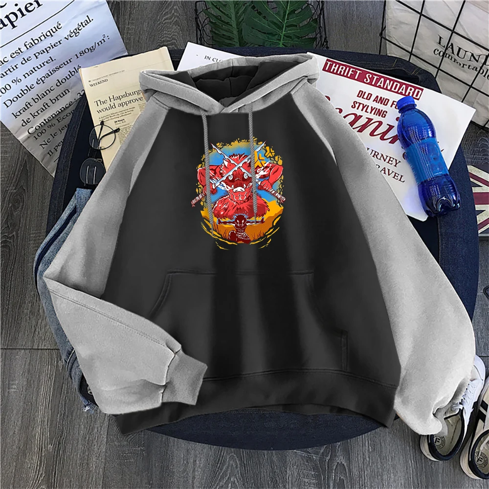 Demon Slayer Hashibira Inosuke Angry Prints Hoodie Oversize Harajuku Tops Casual New Raglan Hoodies Fleece Pocket Women Clothes
Demon Slayer Hashibira Inosuke Angry Prints Hoodie Oversize Harajuku Tops Casual New Raglan Hoodies Fleece Pocket Women Clothes