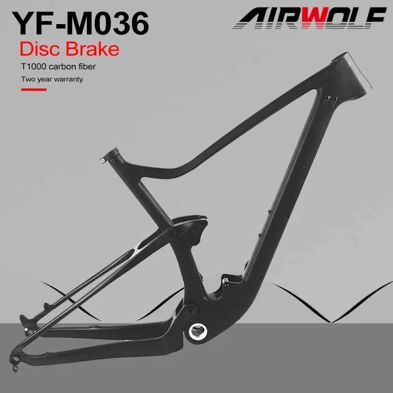 Airwolf T1000 Mountain Carbon Bike Frame 142x12mm BSA Mountain Carbon Disc Brake Frame Bike Shock Absorption Carbon Frame
Airwolf T1000 Mountain Carbon Bike Frame 142x12mm BSA Mountain Carbon Disc Brake Frame Bike Shock Absorption Carbon Frame
