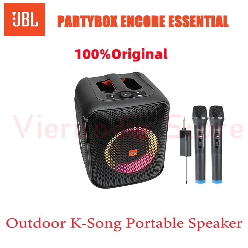 

100%Original JBL Partybox Encore Essential Wireless Bluetooth Speaker Portable 100W Sound Built-In Dynamic Light Show Karaoke