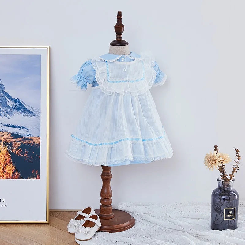 2Pcs Children Spanish Boutique Clothes Girl Baby Embroidery Dresses Toddler Girls Peter Pan Collar Frocks Infant fw070
2Pcs Children Spanish Boutique Clothes Girl Baby Embroidery Dresses Toddler Girls Peter Pan Collar Frocks Infant fw070