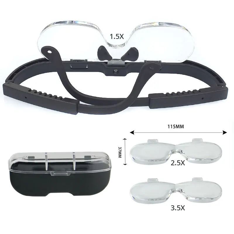1.5X 2.5X 3.5X Portable Magnifier Loupe Headband Eyeglasses Reading Magnifying Glass Eyelash Extension Repair Tool
1.5X 2.5X 3.5X Portable Magnifier Loupe Headband Eyeglasses Reading Magnifying Glass Eyelash Extension Repair Tool