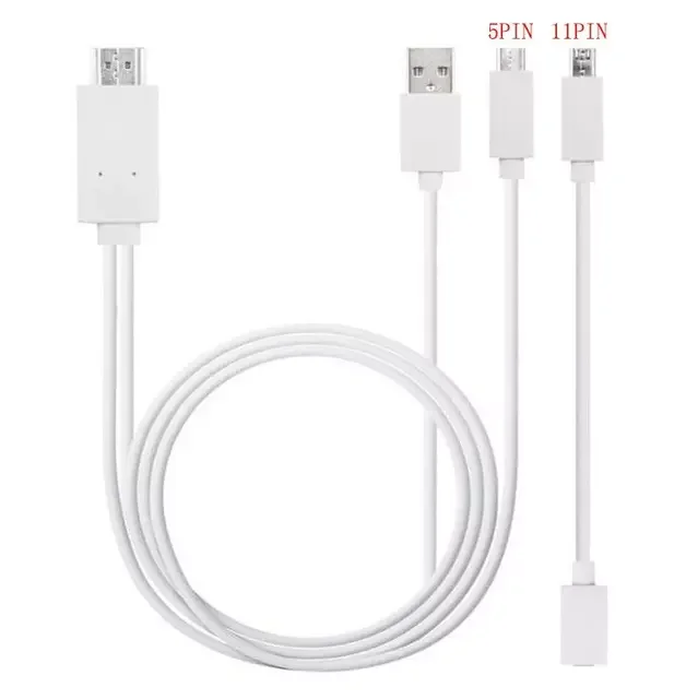 NEW USB To HDMI-compatible 1080P HD TV Cable Adapter for Android Phones 11PIN Plug and Play Adapter for TV Home Theater System
NEW USB To HDMI-compatible 1080P HD TV Cable Adapter for Android Phones 11PIN Plug and Play Adapter for TV Home Theater System