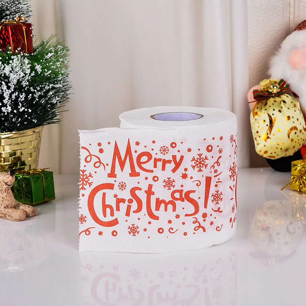 Christmas Toilet Paper Festival Theme Printed Wood Pulp Toilet Paper Festive Gifts Roll Santa Claus Reindeer Decor Supplies
Christmas Toilet Paper Festival Theme Printed Wood Pulp Toilet Paper Festive Gifts Roll Santa Claus Reindeer Decor Supplies