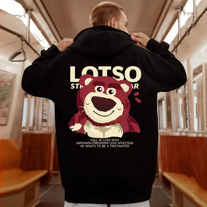 Толстовка с капюшоном в стиле преппи с принтом большого розового медведя, Высококачественная удобная хлопковая одежда с длинным рукавом для пары
Толстовка с капюшоном в стиле преппи с принтом большого розового медведя, Высококачественная удобная хлопковая одежда с длинным рукавом для пары