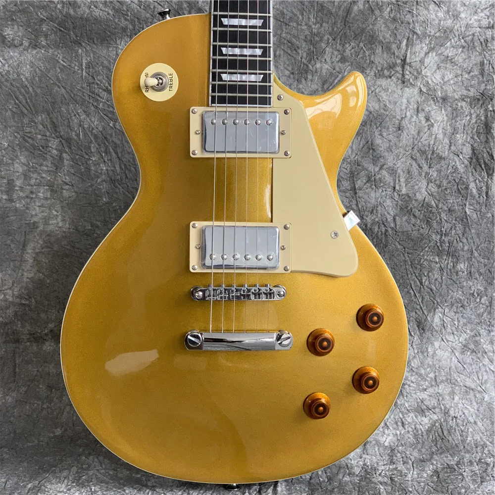 

LP Electric Guitar Goldtop P90 Pickups Rosewood Fingerboard Mahogany Body Chrome Hardware Free Shipping Guitars Guitarra