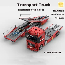 MOC-XM028 Transport Truck Extension Pallet Model With PDF Drawings Building Blocks Bricks Kids DIY Toys Birthday Christmas Gifts