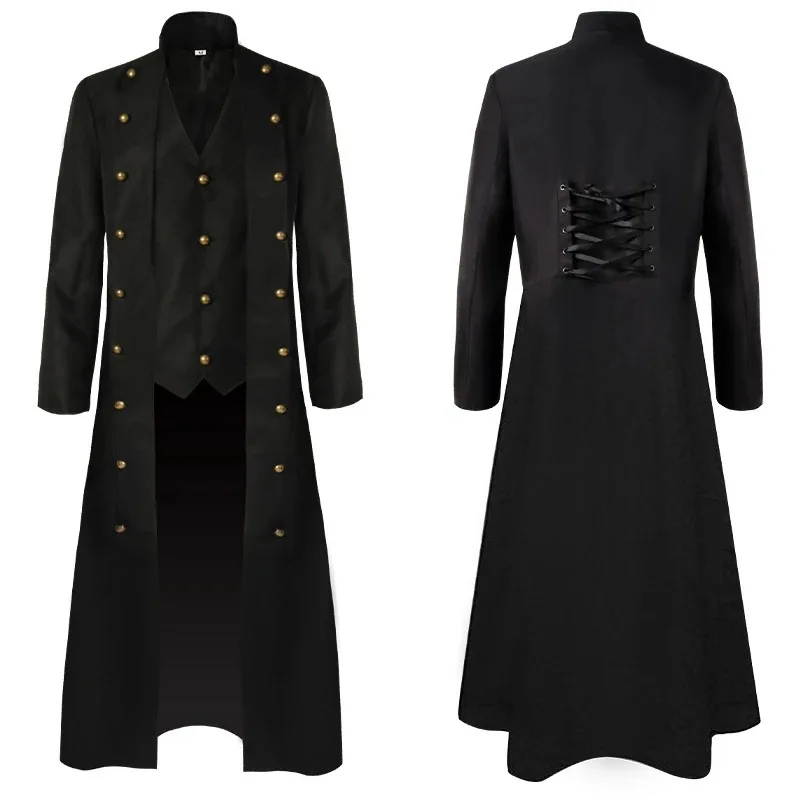 Тренчкот однотонный с воротником-стойкой и длинным рукавом
Тренчкот однотонный с воротником-стойкой и длинным рукавом