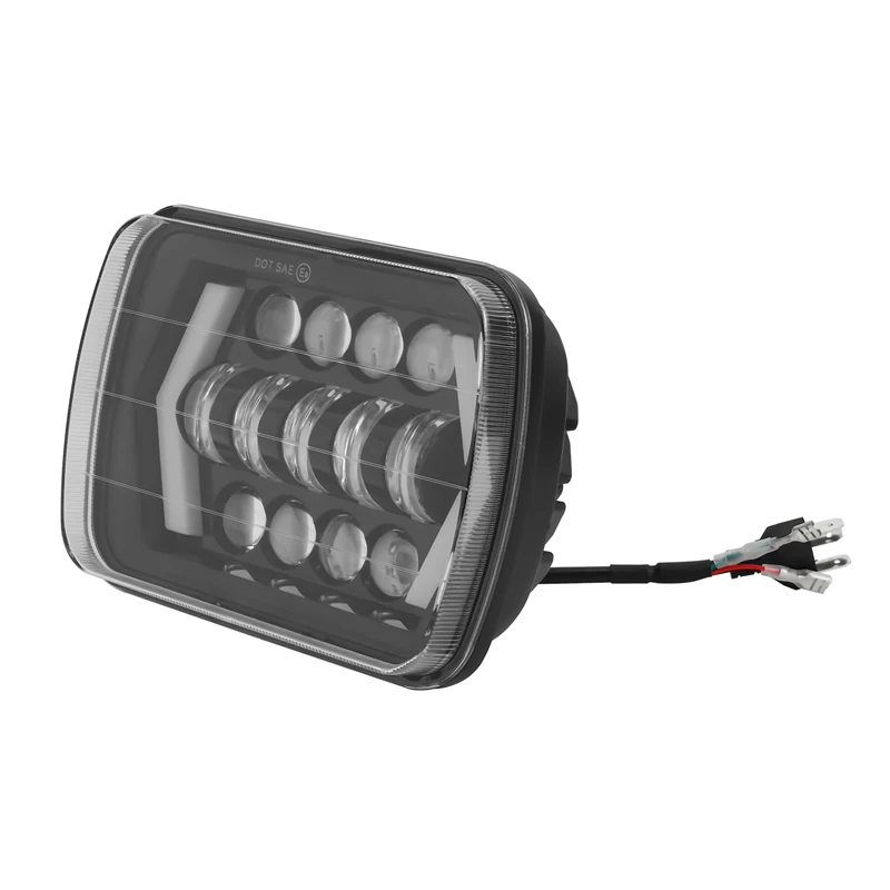 7X6 inch Inch Halo Led Headlights,5X7 Inch Square Led Headlamp With-Arrow Angel Eyes Drl Turn Signal Light Replaces H6054 H5054
7X6 inch Inch Halo Led Headlights,5X7 Inch Square Led Headlamp With-Arrow Angel Eyes Drl Turn Signal Light Replaces H6054 H5054