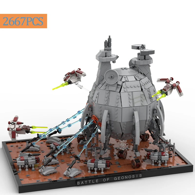 Игрушка-конструктор Moc Space Wars, клонированная геоноза, корабль с сердечником
Игрушка-конструктор Moc Space Wars, клонированная геоноза, корабль с сердечником