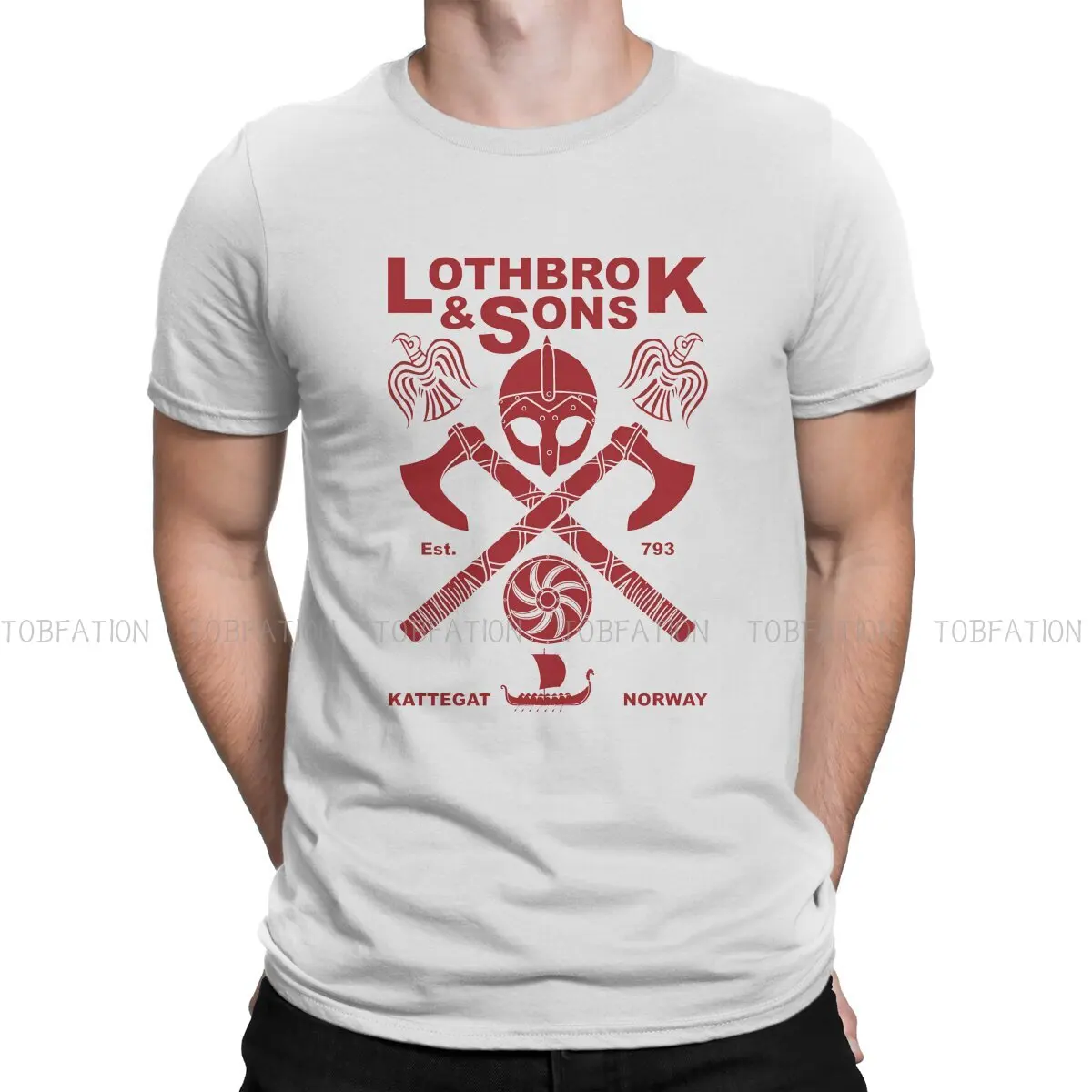 Классическая Уникальная футболка Lothbrok с изображением сыновей и кровавого орла, удобная футболка с графическим принтом викингов
Классическая Уникальная футболка Lothbrok с изображением сыновей и кровавого орла, удобная футболка с графическим принтом викингов