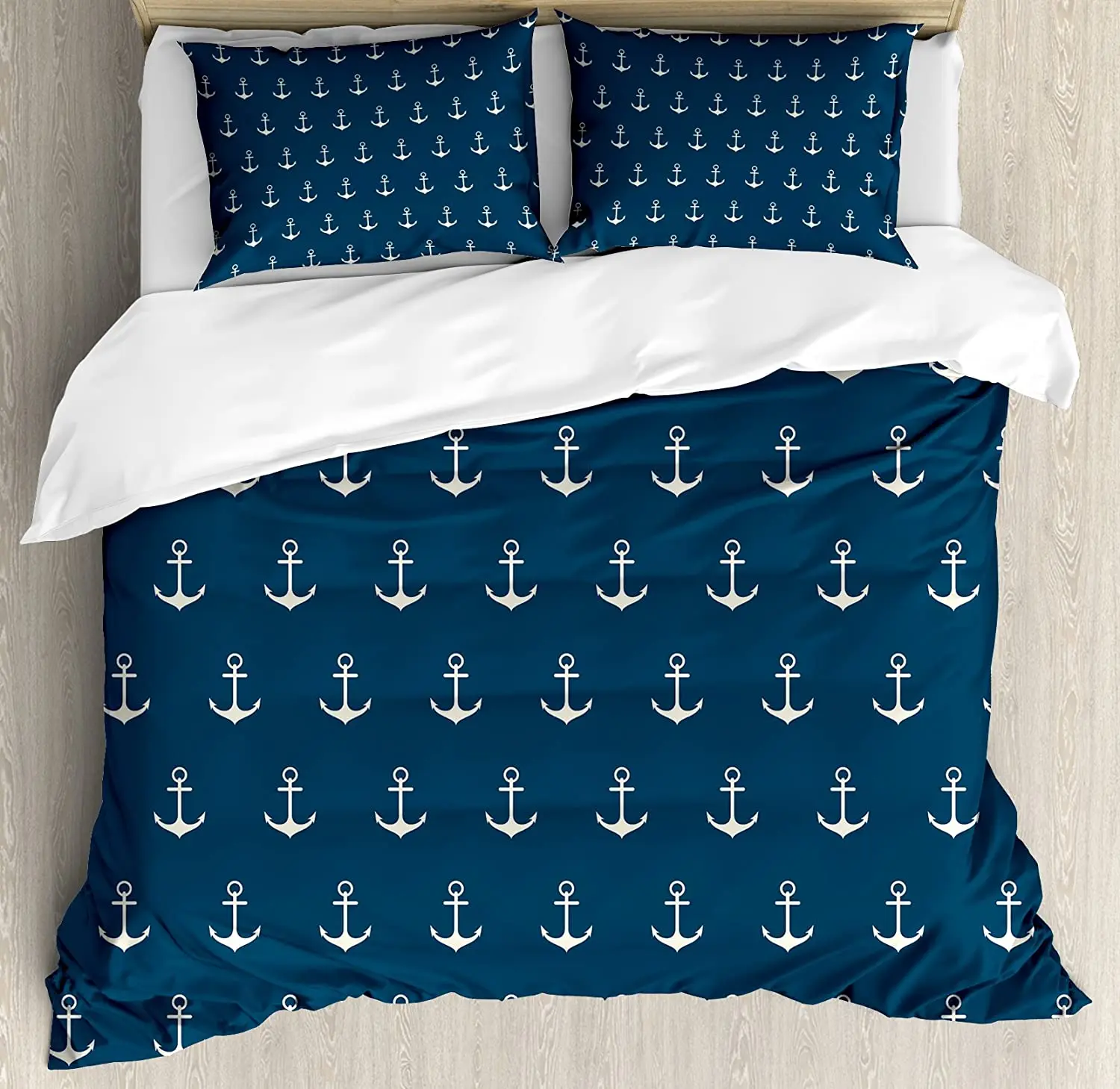 Anchor Bedding Set For Bedroom Bed Home Nautical Pattern with Classic Colors and Anchors Duvet Cover Quilt Cover And Pillowcase
Anchor Bedding Set For Bedroom Bed Home Nautical Pattern with Classic Colors and Anchors Duvet Cover Quilt Cover And Pillowcase