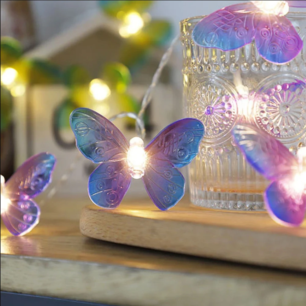 10/20 LEDs Butterfly Light String Led Fairy Light 1.5/3m Battery Holiday Garland For Christmas Wedding Festival Party Decoration
10/20 LEDs Butterfly Light String Led Fairy Light 1.5/3m Battery Holiday Garland For Christmas Wedding Festival Party Decoration