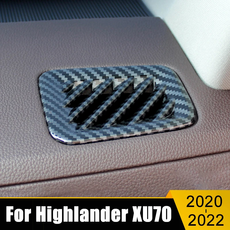 For Toyota Highlander Kluger XU70 2020 2021 2022 ABS Car Front Air Vent Dashboard Outlet Frame Cover Trim Stickers Accessories
For Toyota Highlander Kluger XU70 2020 2021 2022 ABS Car Front Air Vent Dashboard Outlet Frame Cover Trim Stickers Accessories