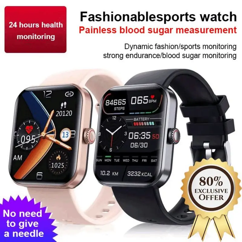 Isfriday 2023 New Smart Watch Blood Glucose Sugar 1.9 Inch 50+ Sport Smartwatch Men Women 24 Hours Heart Rate Fitness Tracker
Isfriday 2023 New Smart Watch Blood Glucose Sugar 1.9 Inch 50+ Sport Smartwatch Men Women 24 Hours Heart Rate Fitness Tracker