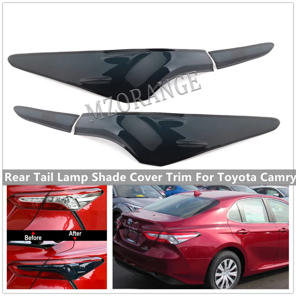 Rear Tail Lamp Shade Cover Trim For Toyota Camry 2018 2019 2020 2021 ABS Smoke Black Lamp Hoods Car Accessories
Rear Tail Lamp Shade Cover Trim For Toyota Camry 2018 2019 2020 2021 ABS Smoke Black Lamp Hoods Car Accessories