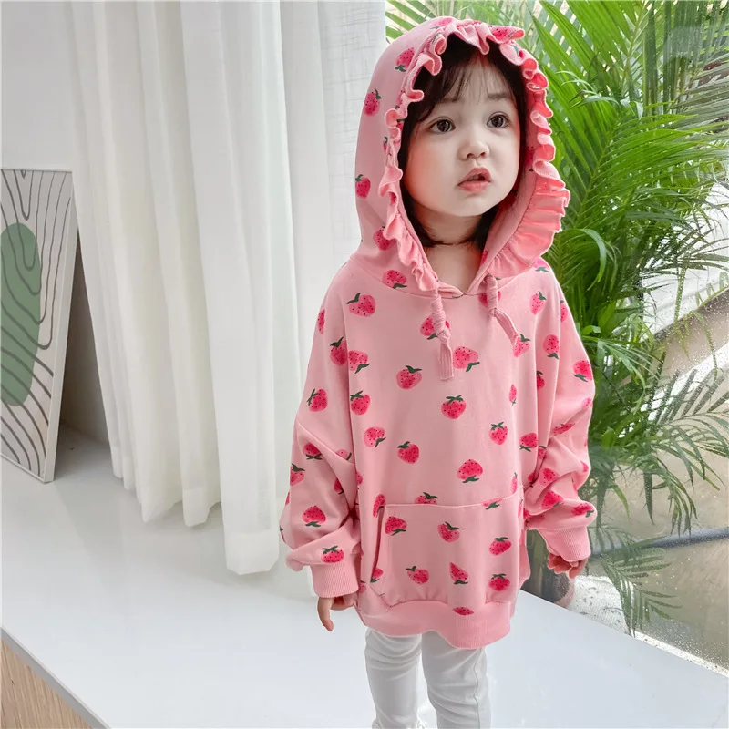 Детская одежда на весну и осень, Милая Кружевная Толстовка в Корейском стиле для девочек, пуловер с клубничкой, повседневная простая детска...
Детская одежда на весну и осень, Милая Кружевная Толстовка в Корейском стиле для девочек, пуловер с клубничкой, повседневная простая детска...