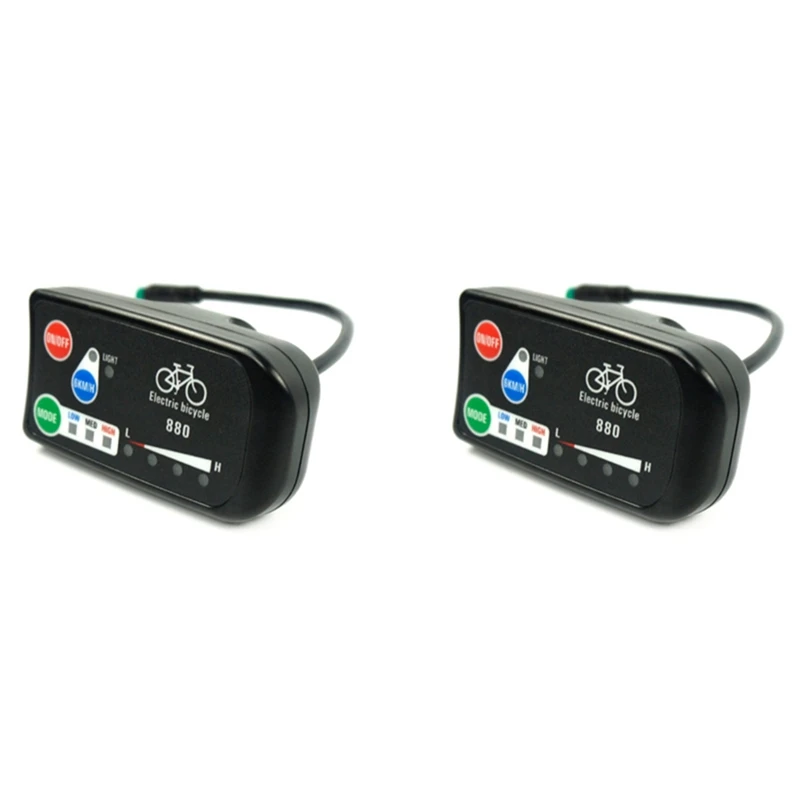 2X Electric Bicycle Display 24V 36V 48V Ebike Ligent Control Panel Lcd Display LED880 Waterproof Controller for KT
2X Electric Bicycle Display 24V 36V 48V Ebike Ligent Control Panel Lcd Display LED880 Waterproof Controller for KT