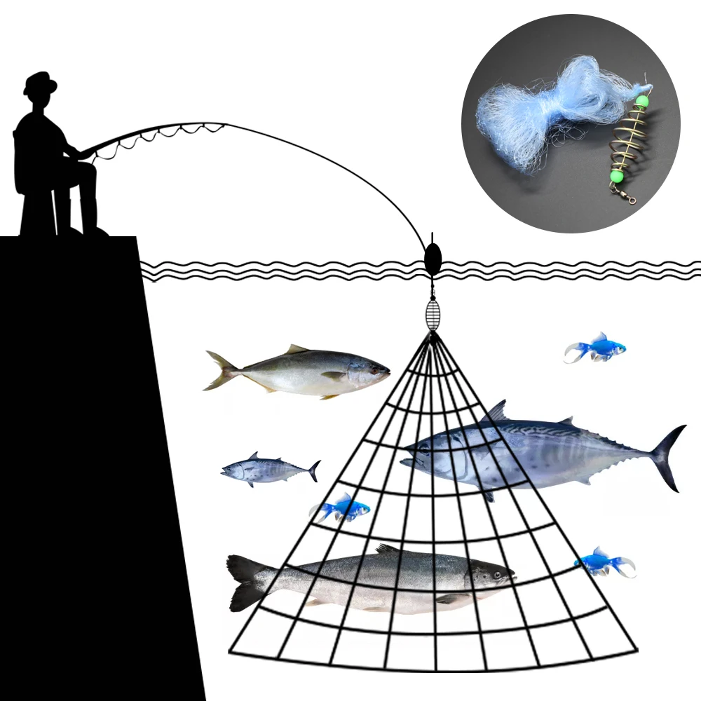 Multi Size Fishing Net Trap Mesh Luminous Bead Netting Sea Fish Net Tackle Design Copper Shoal Cast Gill Feeder for Fishing Trap
Multi Size Fishing Net Trap Mesh Luminous Bead Netting Sea Fish Net Tackle Design Copper Shoal Cast Gill Feeder for Fishing Trap