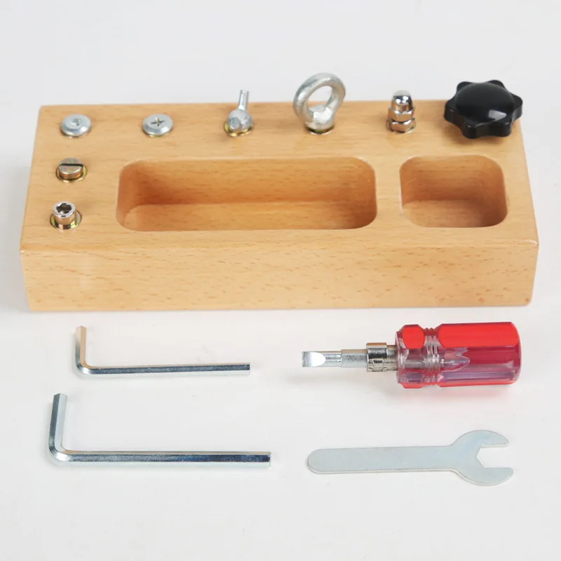 Montessori Busy Board Screw Board Practical Life Material Tool Learning Boy Exercise Hand-eye Coordination Educational Toys
Montessori Busy Board Screw Board Practical Life Material Tool Learning Boy Exercise Hand-eye Coordination Educational Toys