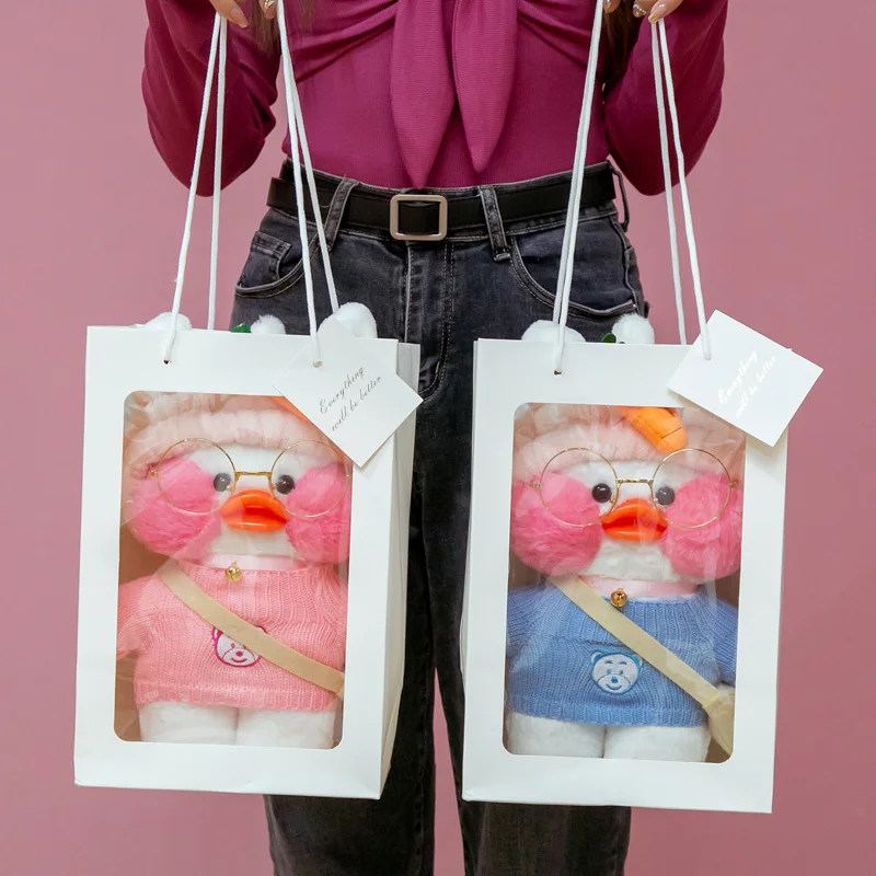 30cm Lalafanfan Ducks Pink Bear Sweater White Plush Doll Soft Toys Princess Hat Headband Glasses Outfit Bag Kids Gift W01
30cm Lalafanfan Ducks Pink Bear Sweater White Plush Doll Soft Toys Princess Hat Headband Glasses Outfit Bag Kids Gift W01