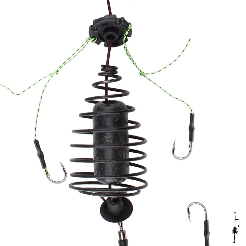 30-80g Carp Fishing Bait Cage Line Group High Carbon Steel Metal Feeder Hook Sinking Artificial Lure Accessories Fishing Tackle
30-80g Carp Fishing Bait Cage Line Group High Carbon Steel Metal Feeder Hook Sinking Artificial Lure Accessories Fishing Tackle