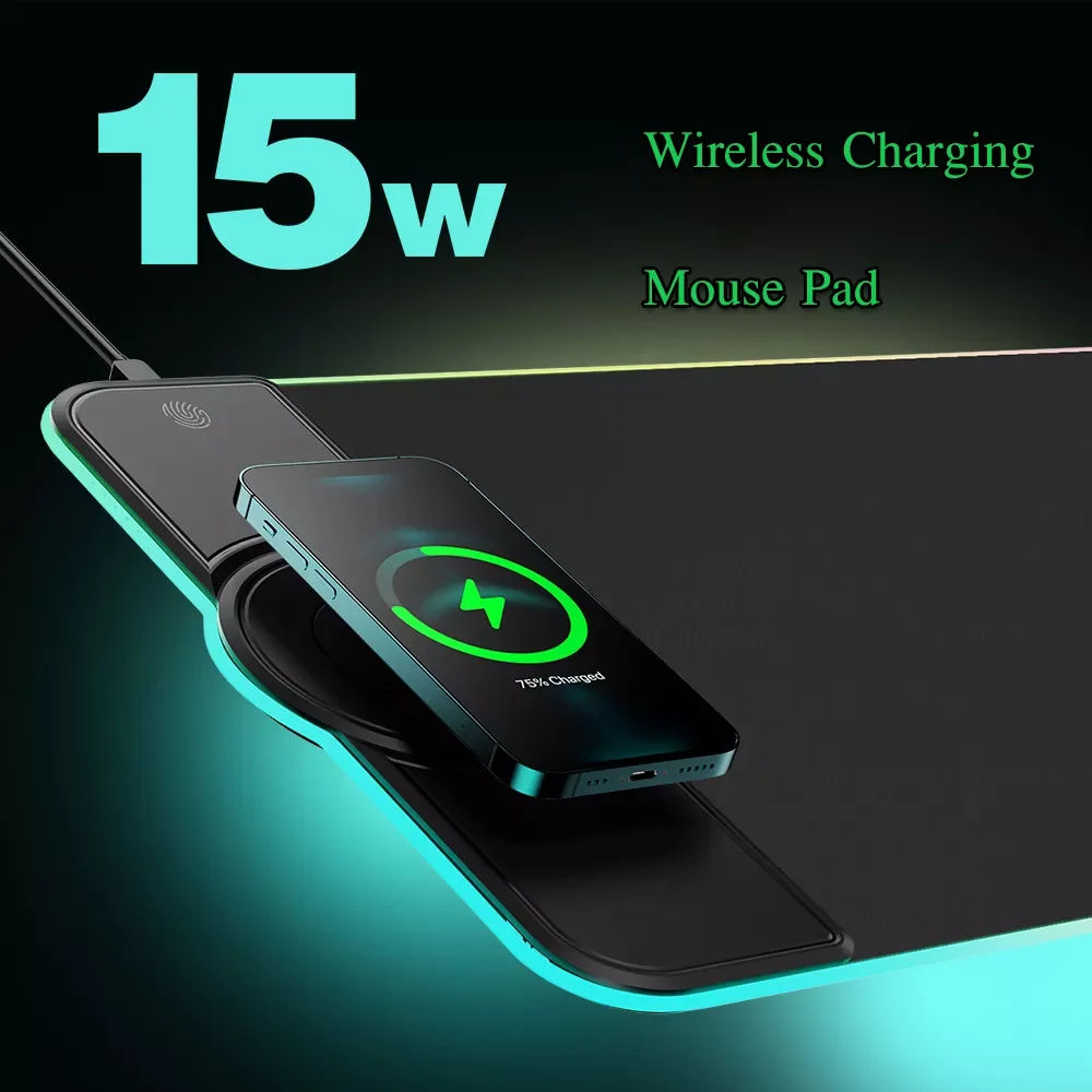 Mouse Pad With Wireless Charger 15W Wireless Charging Mobile Phone Charger RGB Luminous Mousepad LED Light Mouse Pad rgb
Mouse Pad With Wireless Charger 15W Wireless Charging Mobile Phone Charger RGB Luminous Mousepad LED Light Mouse Pad rgb