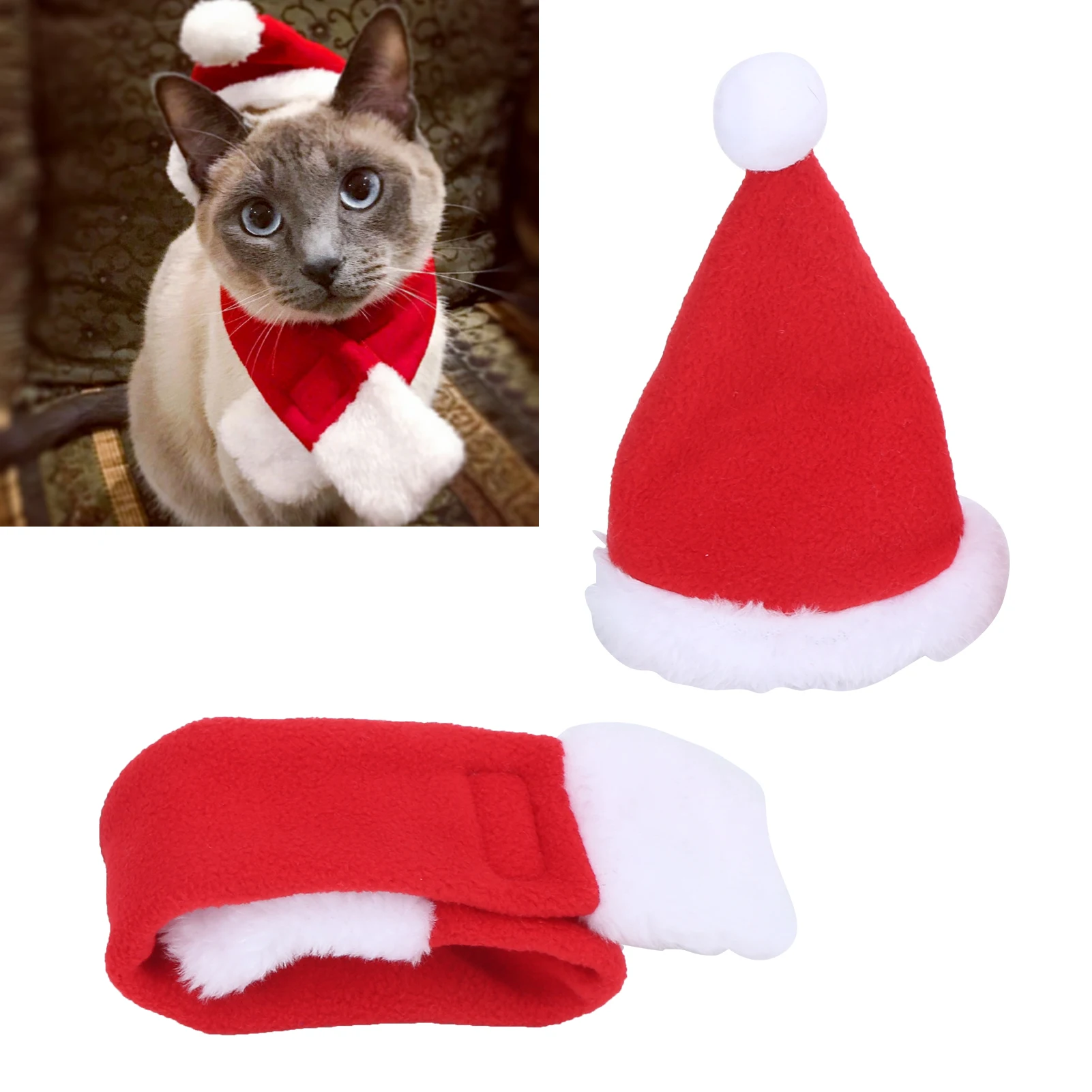 Pet Christmas Hat Dogs Cats Costume Soft Funny Adjustable Pet Christmas Hat Outfit for Cats and Puppy
Pet Christmas Hat Dogs Cats Costume Soft Funny Adjustable Pet Christmas Hat Outfit for Cats and Puppy