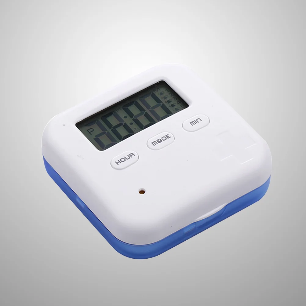1 Pc Digital Box 4 Compartments Case Planner Dispenser with Timer Time Display Time Reminder Countdown
1 Pc Digital Box 4 Compartments Case Planner Dispenser with Timer Time Display Time Reminder Countdown