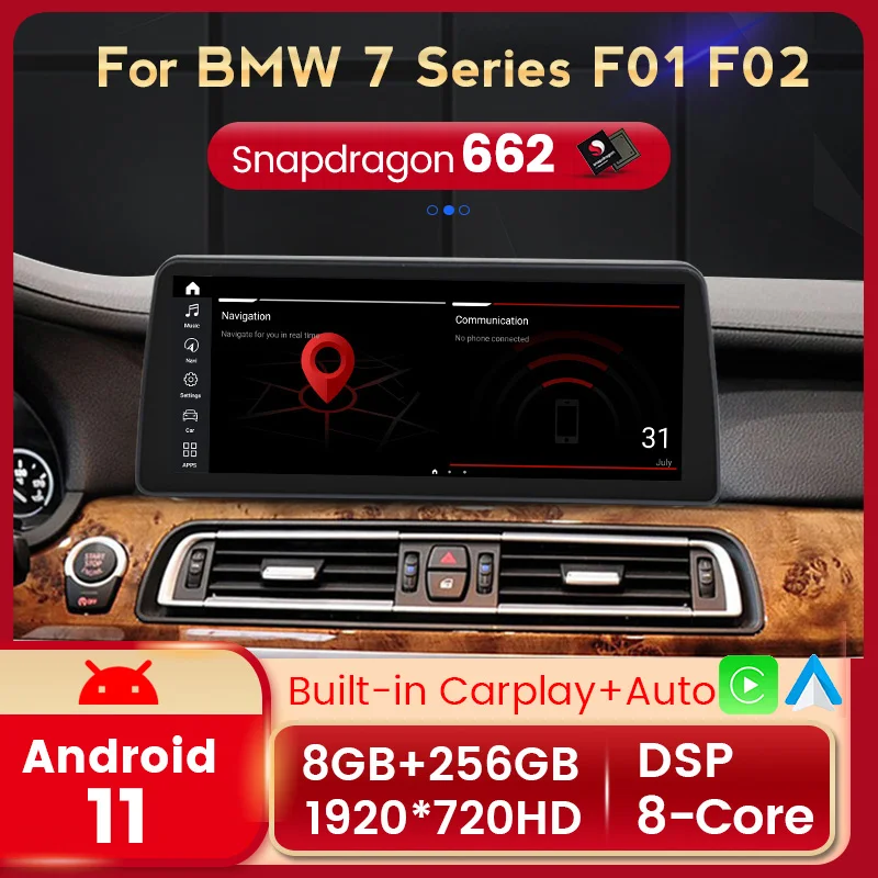 Snapdragon 8G ОЗУ 256G ПЗУ Android 11 автомобильный радиоприемник стерео для BMW 7 серии F01 F02 2009-2015 CIC NBT автомобильный мультимедийный плеер DSP RDS
Snapdragon 8G ОЗУ 256G ПЗУ Android 11 автомобильный радиоприемник стерео для BMW 7 серии F01 F02 2009-2015 CIC NBT автомобильный мультимедийный плеер DSP RDS