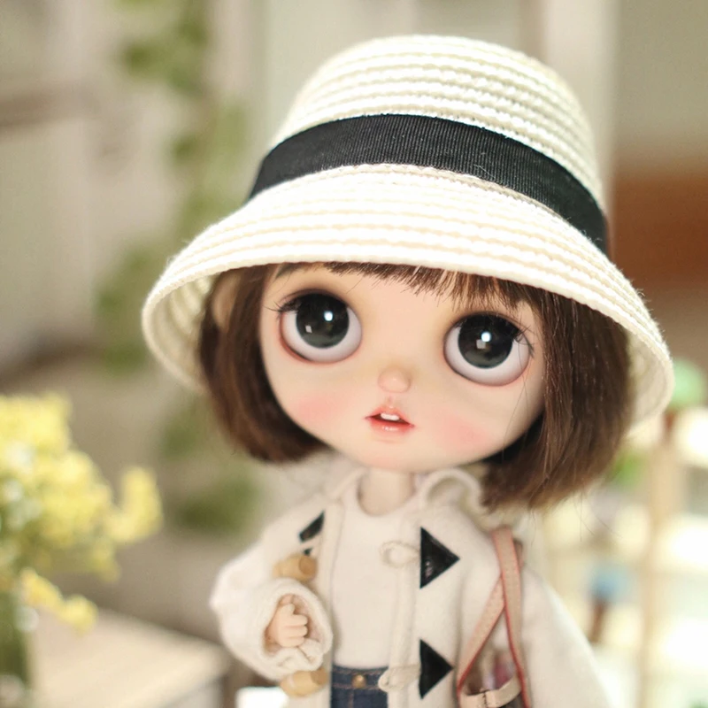 1PC Fashion Hand-woven Straw Hat for 1/6 Doll Accessories Fashion Kids Doll Cap Doll House Decoration Children's Toy Hat 
1PC Fashion Hand-woven Straw Hat for 1/6 Doll Accessories Fashion Kids Doll Cap Doll House Decoration Children's Toy Hat