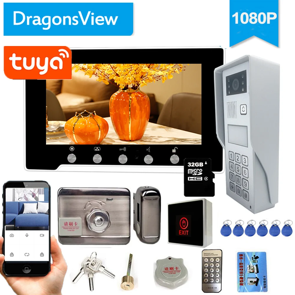 Dragonsview 7 Inch Touch Screen Password Wifi Wireless Video Intercom Door Phone System With Electronic Lock Tuya App Support
Dragonsview 7 Inch Touch Screen Password Wifi Wireless Video Intercom Door Phone System With Electronic Lock Tuya App Support