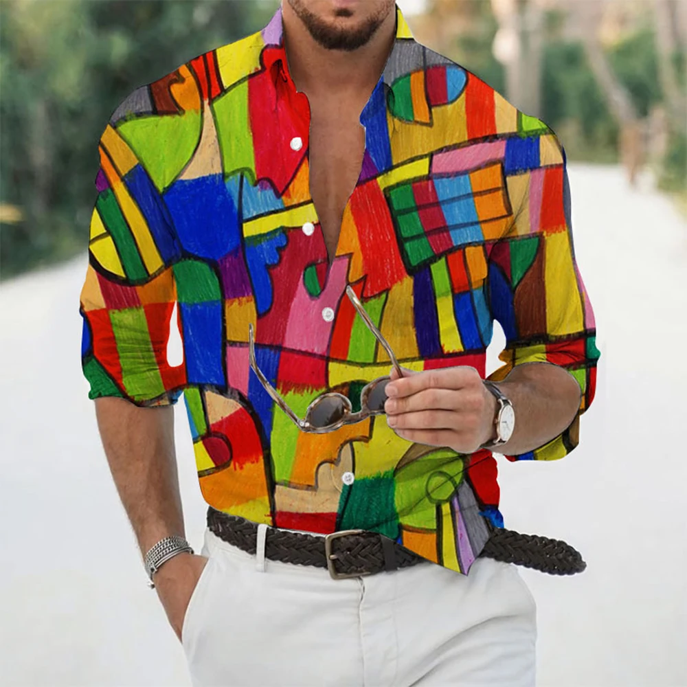 Mens Shirts Leisure Long Sleeve Muscle OL Party Printed Shirt Slim Fit T Blouse Tops Breathable Vintage Fashion
Mens Shirts Leisure Long Sleeve Muscle OL Party Printed Shirt Slim Fit T Blouse Tops Breathable Vintage Fashion