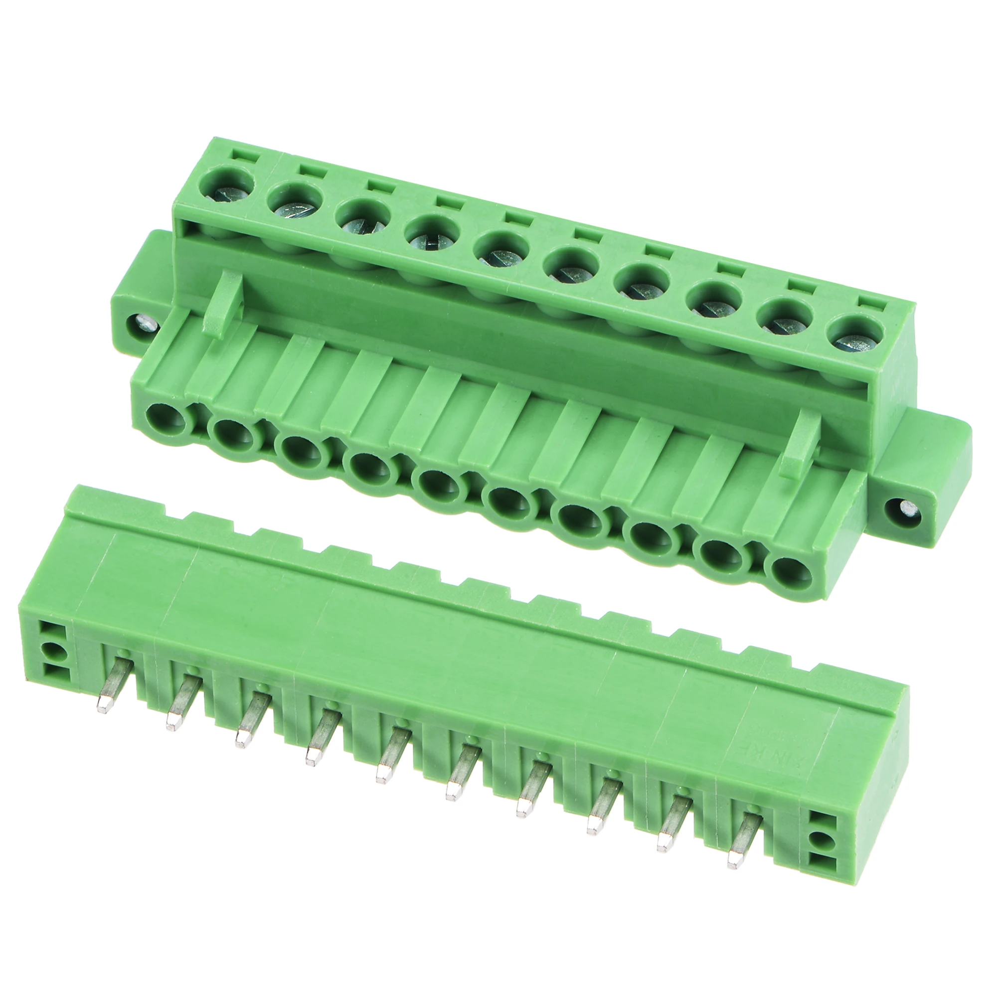 Uxcell PCB Mount Screw Terminal Block 5.08mm Pitch 10 Pin 10A Straight Plug-in for Electrical, Instruments 5 Set
Uxcell PCB Mount Screw Terminal Block 5.08mm Pitch 10 Pin 10A Straight Plug-in for Electrical, Instruments 5 Set