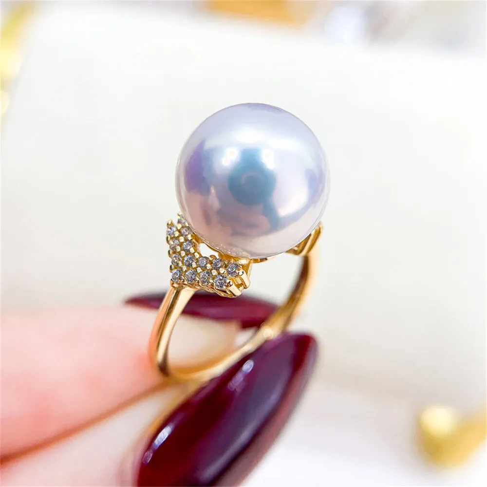 Micro-set zirconia 18K gold clad half-hole bead bracket ring fashion light luxury diy crystal pearl empty bracket ring
Micro-set zirconia 18K gold clad half-hole bead bracket ring fashion light luxury diy crystal pearl empty bracket ring