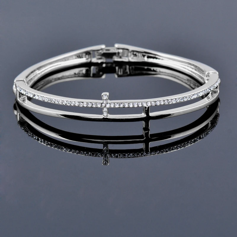 KIOOZOL 2 Layers Double Cross Micro Inlay CZ Bracelet Rose Gold Silver Color Bracelet For Women Party Fashion jewelry 2022 KO1
KIOOZOL 2 Layers Double Cross Micro Inlay CZ Bracelet Rose Gold Silver Color Bracelet For Women Party Fashion jewelry 2022 KO1