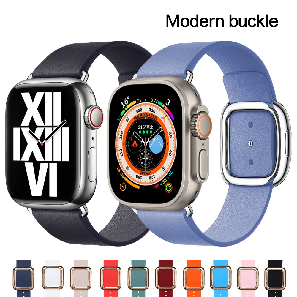 Ремешок из натуральной кожи для Apple Watch band, Современный браслет с пряжкой для iwatch series 7 8 6 5 4 3, 45 мм 44 мм 42 мм 40 мм 41 мм ultra 49 мм
Ремешок из натуральной кожи для Apple Watch band, Современный браслет с пряжкой для iwatch series 7 8 6 5 4 3, 45 мм 44 мм 42 мм 40 мм 41 мм ultra 49 мм