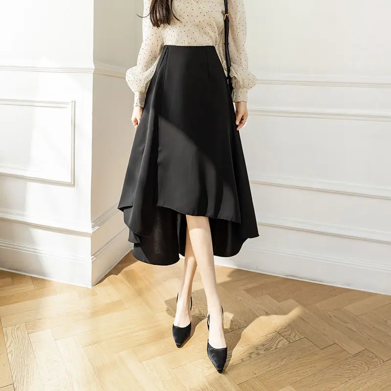 2022 Women Summer Fashion High-waisted Split Skirts Female Mid-length Big Swing Skirts Ladies Irregular A-line Skirts I238
2022 Women Summer Fashion High-waisted Split Skirts Female Mid-length Big Swing Skirts Ladies Irregular A-line Skirts I238