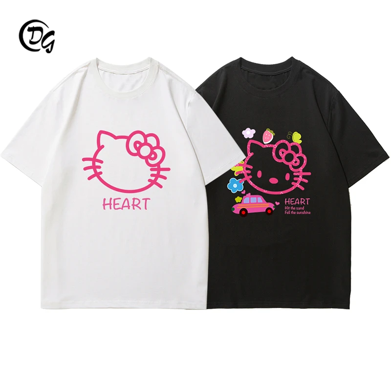 Sanrio Hello Kitty Anime Peripherals Pure Cotton Short Sleeve T-Shirt Men and Women Couples Loose Half Sleeve Top Clothes Gift
Sanrio Hello Kitty Anime Peripherals Pure Cotton Short Sleeve T-Shirt Men and Women Couples Loose Half Sleeve Top Clothes Gift