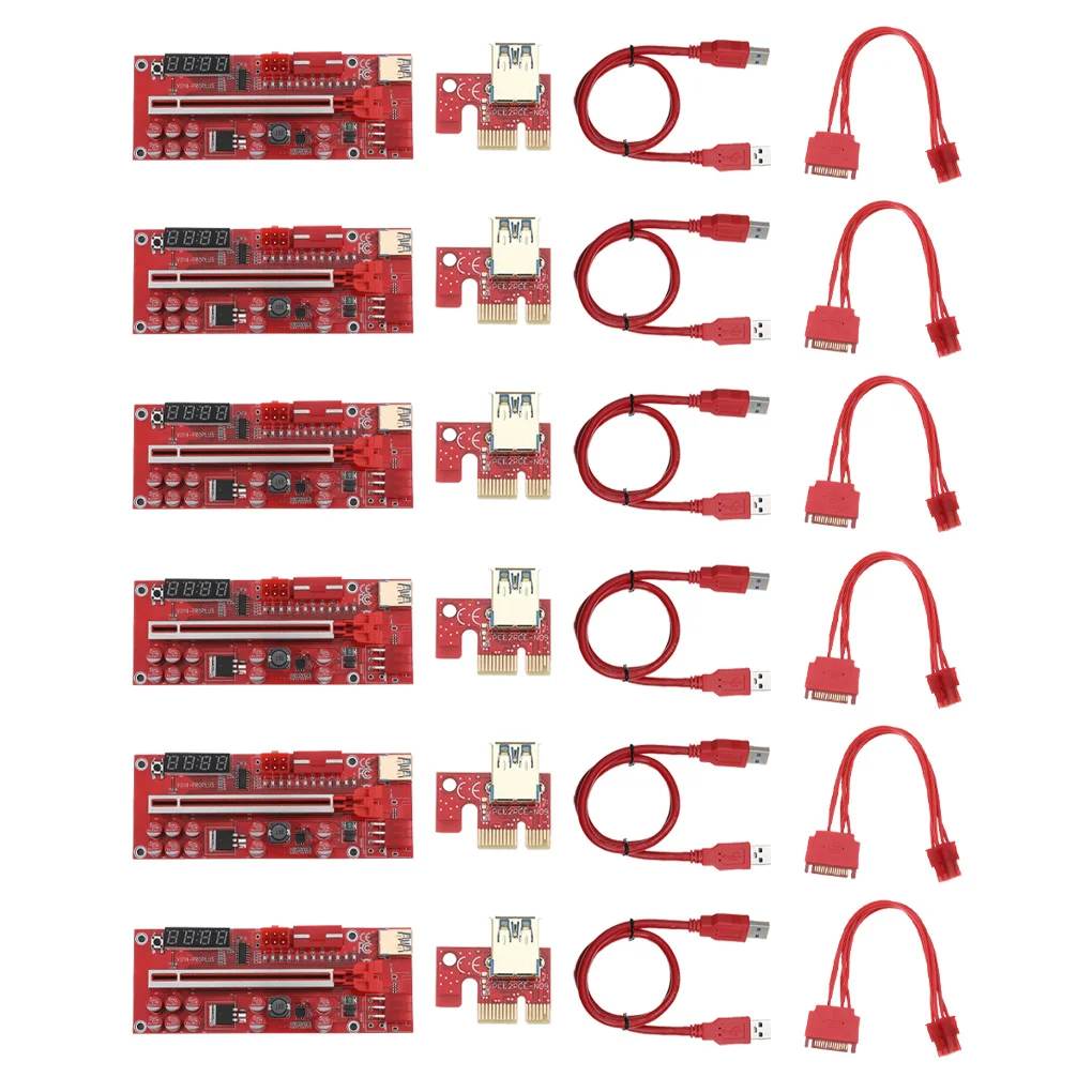 5Pcs V013 Pro PCIE Riser Cabo Riser Card Express x1 x16 SATA To 6Pin Power Cable USB 3.0 Cable For Mining Miner for video card
5Pcs V013 Pro PCIE Riser Cabo Riser Card Express x1 x16 SATA To 6Pin Power Cable USB 3.0 Cable For Mining Miner for video card