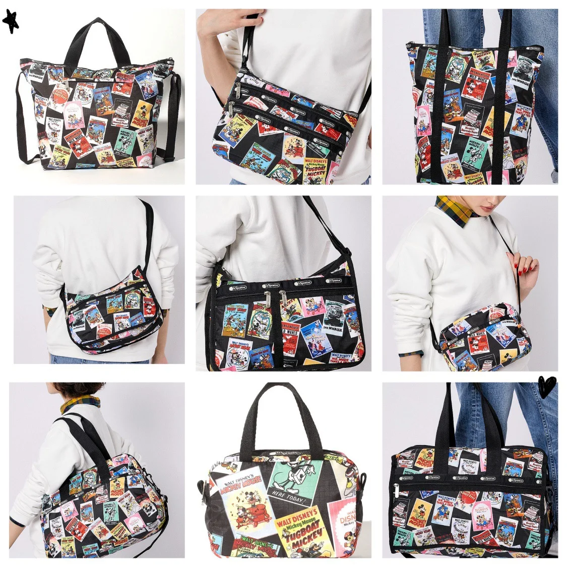 New Kawaii Lesportsac Cartoon Anime Women's Bag Cute Cosmetic Bag Portable Shoulder Bag Messenger Bag Backpack U047 Collection
New Kawaii Lesportsac Cartoon Anime Women's Bag Cute Cosmetic Bag Portable Shoulder Bag Messenger Bag Backpack U047 Collection