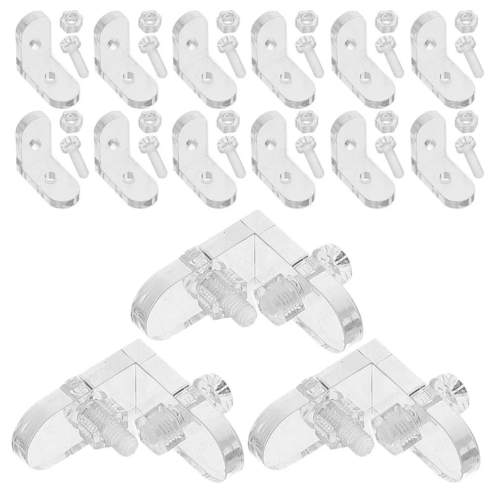 Прозрачные акриловые угловые кронштейны 15 шт
Прозрачные акриловые угловые кронштейны 15 шт