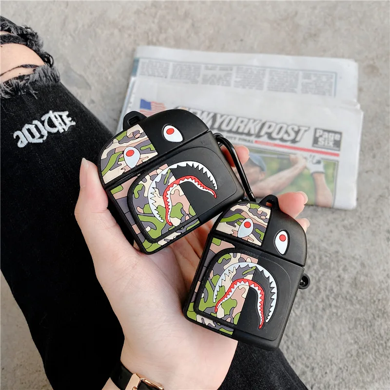 For Airpods 3 Case 2021,Cute Cartoon Shark Backpack Case For Airpods Pro Case,Silicone Earphone Cover Case For Airpods 1/2 Case 
For Airpods 3 Case 2021,Cute Cartoon Shark Backpack Case For Airpods Pro Case,Silicone Earphone Cover Case For Airpods 1/2 Case