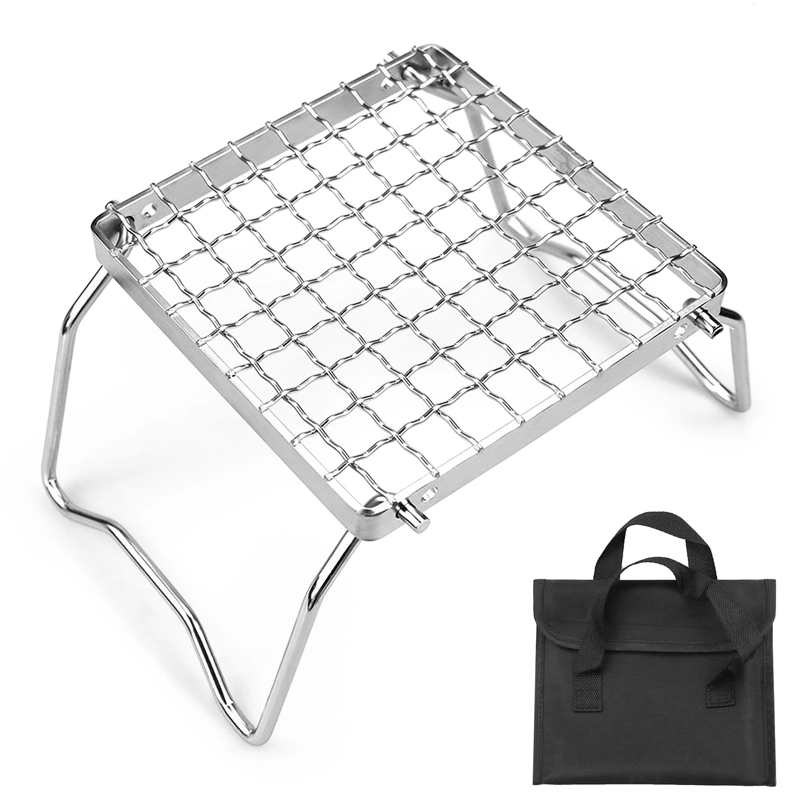 Camping Mini Stainless Steel Grill Folding Stove Stand Barbecue Grill Pot Holder BBQ Net Ultralight Firewood Bracket Rack
Camping Mini Stainless Steel Grill Folding Stove Stand Barbecue Grill Pot Holder BBQ Net Ultralight Firewood Bracket Rack