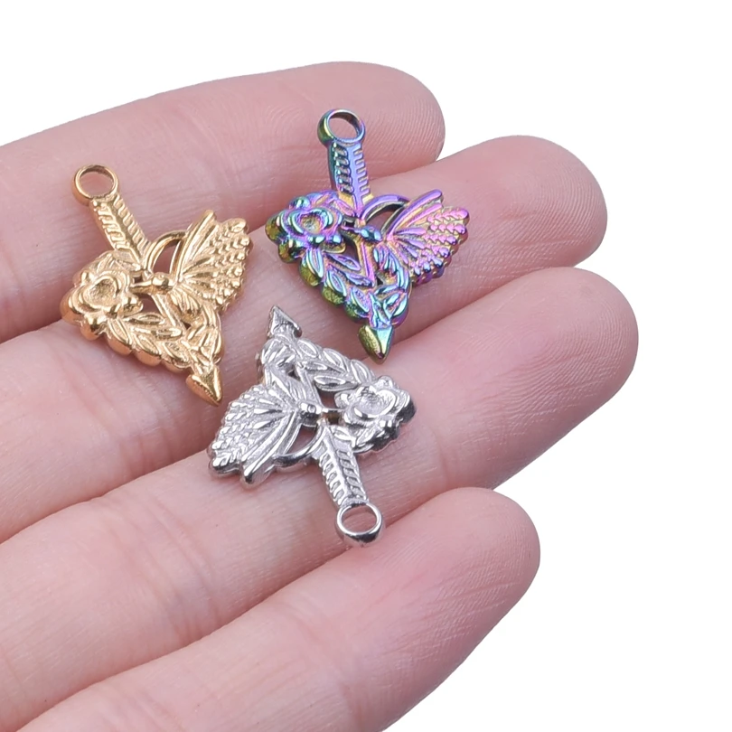 Fashion Hummingbir Bird Flower Charm Stainless Steel Animal Pendant For Diy Jewelry Making Accessories Women Girl Ladies Gift 
Fashion Hummingbir Bird Flower Charm Stainless Steel Animal Pendant For Diy Jewelry Making Accessories Women Girl Ladies Gift