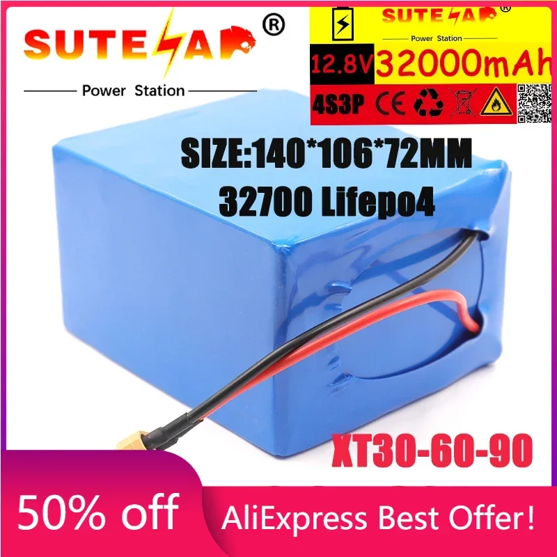 32700 Lifepo4 Batterij 4S3P 12.8V 32Ah Met 4S 30A Maximale 60A Evenwichtige Bms Voor Elektrische Boot Ononderbroken voeding 12V 
32700 Lifepo4 Batterij 4S3P 12.8V 32Ah Met 4S 30A Maximale 60A Evenwichtige Bms Voor Elektrische Boot Ononderbroken voeding 12V