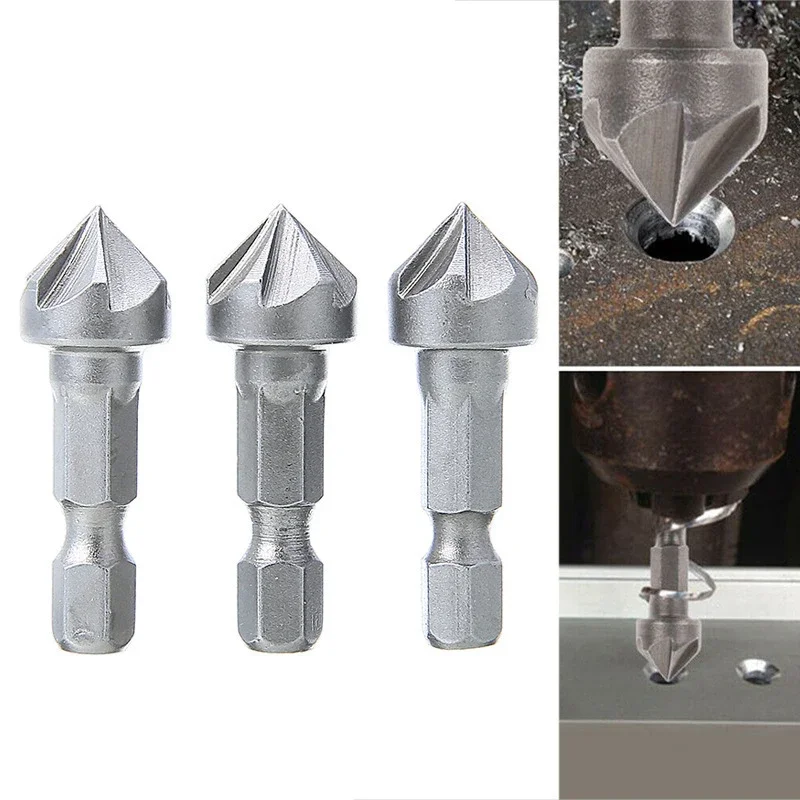 1PC 90 Degree Countersink Drill Chamfer Bit 1/4" Hex Shank Carpentry Woodworking Angle Point Bevel Cutting Cutter Remove Bur
1PC 90 Degree Countersink Drill Chamfer Bit 1/4" Hex Shank Carpentry Woodworking Angle Point Bevel Cutting Cutter Remove Bur