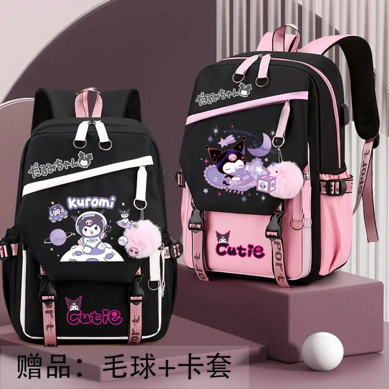 Sanrio Kuromi серия Милый мультяшный школьный рюкзак для женщин учеников средней школы подарки для девочек мальчиков Бесплатная доставка товары
Sanrio Kuromi серия Милый мультяшный школьный рюкзак для женщин учеников средней школы подарки для девочек мальчиков Бесплатная доставка товары