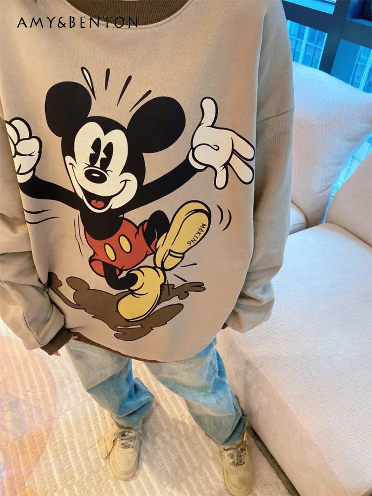 Women's Special-Interest Design Cartoon Print Casual Sweatshirt Early Autumn New Cute Anti-Aging Top Fashion Pullover Tops
Women's Special-Interest Design Cartoon Print Casual Sweatshirt Early Autumn New Cute Anti-Aging Top Fashion Pullover Tops