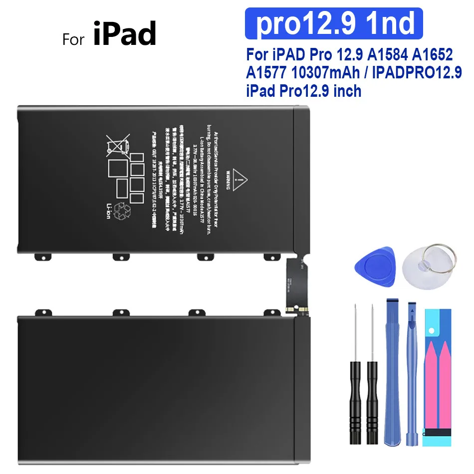 Tablet Battery pro12.9 1st 10307mAh For Apple iPad Pro 12.9 A1584 A1652 A1577 
Tablet Battery pro12.9 1st 10307mAh For Apple iPad Pro 12.9 A1584 A1652 A1577
